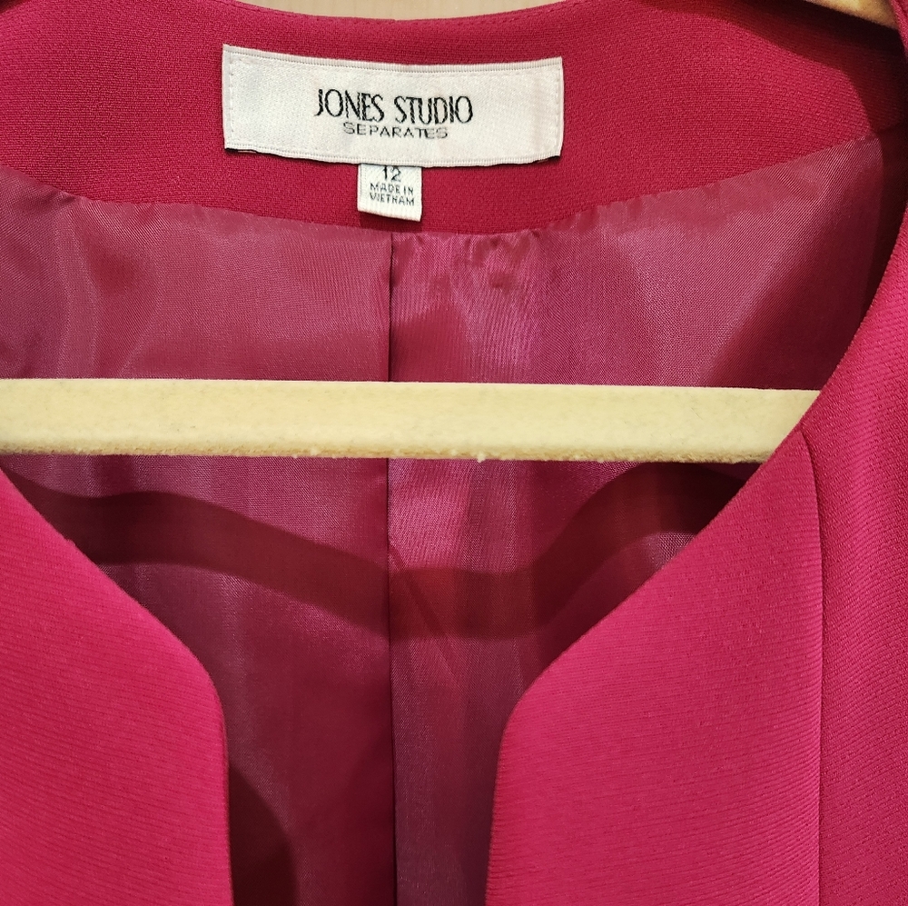 Jones Studio Separates Pink Size 12 Blazer Jacket - Picture 2 of 8